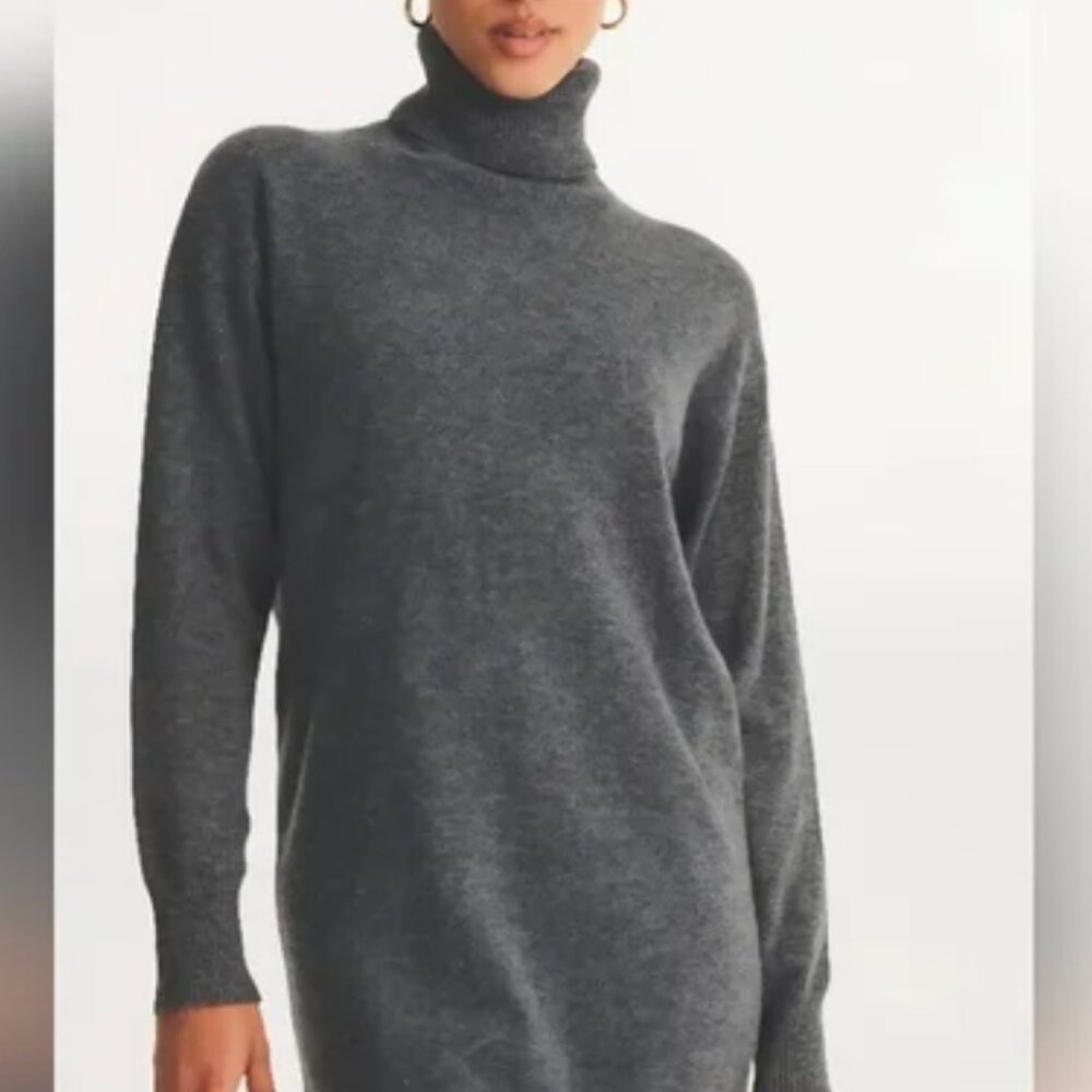 *White + Warren 100% Cashmere Sweater Dress